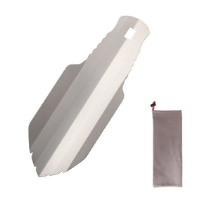 Ultralight Titanium Multi-Function Shovel for Outdoor Camping Hiking Backpacking Garden Use with Cut Edge