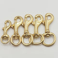 Solid Brass Eye Snap Hook Luxury Classic Style with Spring Swivel Hooks Lobster Clasp Low-Priced Hardware Accessory for Bags