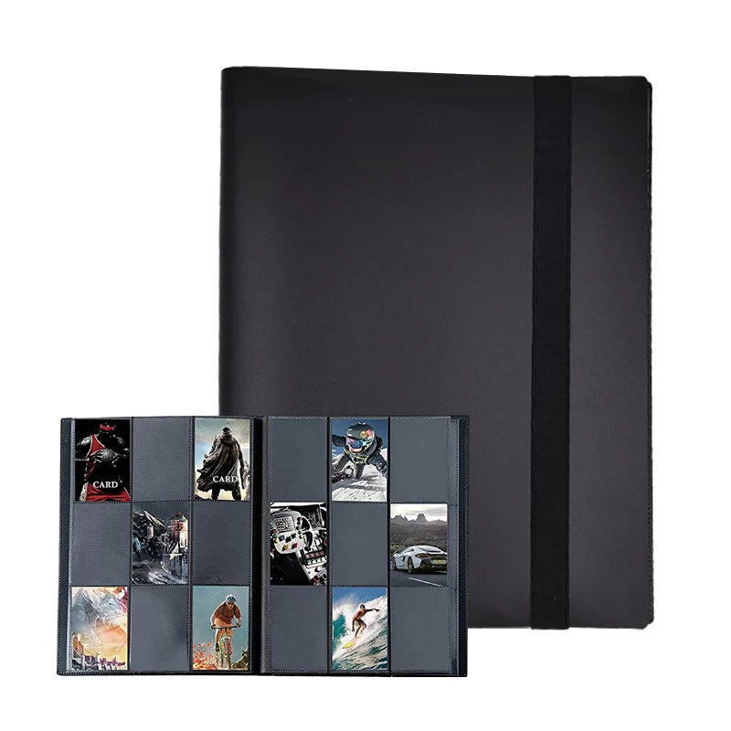 Custom Multi-Color 9-Pocket Toploader Baseball Game Card Binder Portable PU Cover