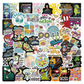 50PCS the 90s Cartoon Sticker Nostalgic Cool Cute Rugrates Manga Decals for Refrigerator Notebook Bottle Decorative