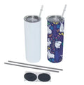 US Warehouse in Stock 20oz Vacuum Insulated Double Wall Stainless Steel Sublimation Diy Straight Coffee Tumbler With Straw