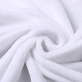 Hot Sales Support Custom 250 280 300gsm Wholesale White Color 2 Side Flannel Minky Fleece Fabric for Sublimation