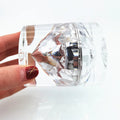 Stock 5g 10g 15g 30g 50g  Acrylic Plastic Empty Diamonds Cream Jar Luxury Cosmetic Cream Jar Silver Acrylic Diamond Jar