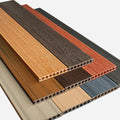 Outdoor Modern WPC Decking Flooring Waterproof Eco-Friendly Click Installation Square Design More Colors Garden Park Use