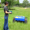 Factory Price AWY-550 Industrial Grade 4-Stroke Petrol Remote Control Crawler Lawn Mower for Orchard & Garden