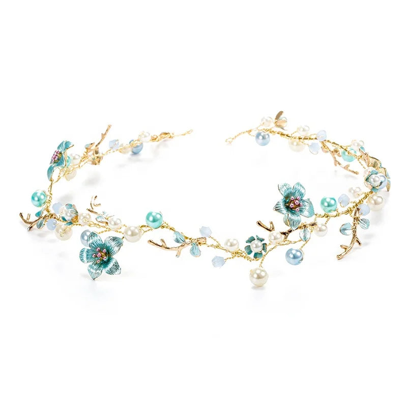 Mixed Styles Crystal Pearl Bridal Accessory Hair Vine Bridesmaids Wedding Jewelry Headwear Headband