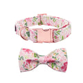 Cute Dog Collar With Bow Tie Adjustable Detachable Bowtie Collar for Puppy Small Medium Large Dogs and Cats Girl Boy Gift