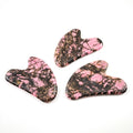 Huiying Easy to use rhodonite jasper gem guasha tool with heart good for health