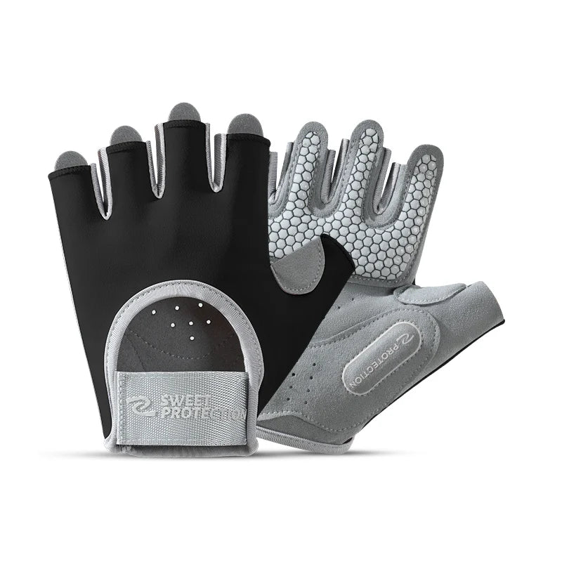 Custom Gel Padded Half Finger Sport Women Fitness Weight Lifting Gym Gloves