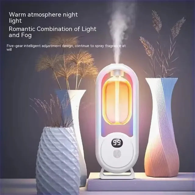 Factory Direct Sale Hotel Essential Oil Aromatherapy Fragrance Chargeable Digital Display Smart air Freshener Aroma Diffuser