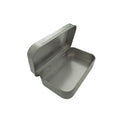 Metal Hinged Tin Box Container Mini Portable Small Storage Container Kit with Lid for Home Storage
