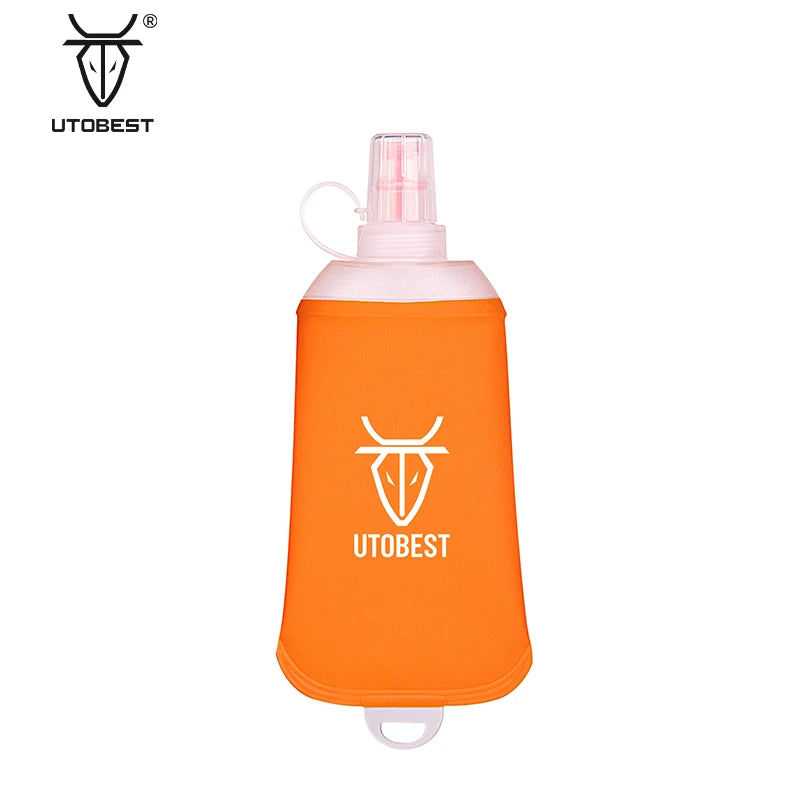 UTOBEST 250ml Sports Water Bottle BPA-Free TPU Soft Flask Kettle for Outdoor Activities for Drinking Usage