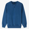 Factory Custom Unisex Boxy Fit 100% Cotton Wash Crew Neck Long Sleeve Solid Button Spring Sweatshirts