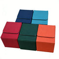 Cloth Grain Large Trading Horizontal Embossed Pu Magic Card Deck Box