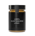 Honey Storage Jar with Wooden Spoon 100ml 180ml 280ml 380ml Food Glass Container for Honey Glass Jar With Deep Metal Lid