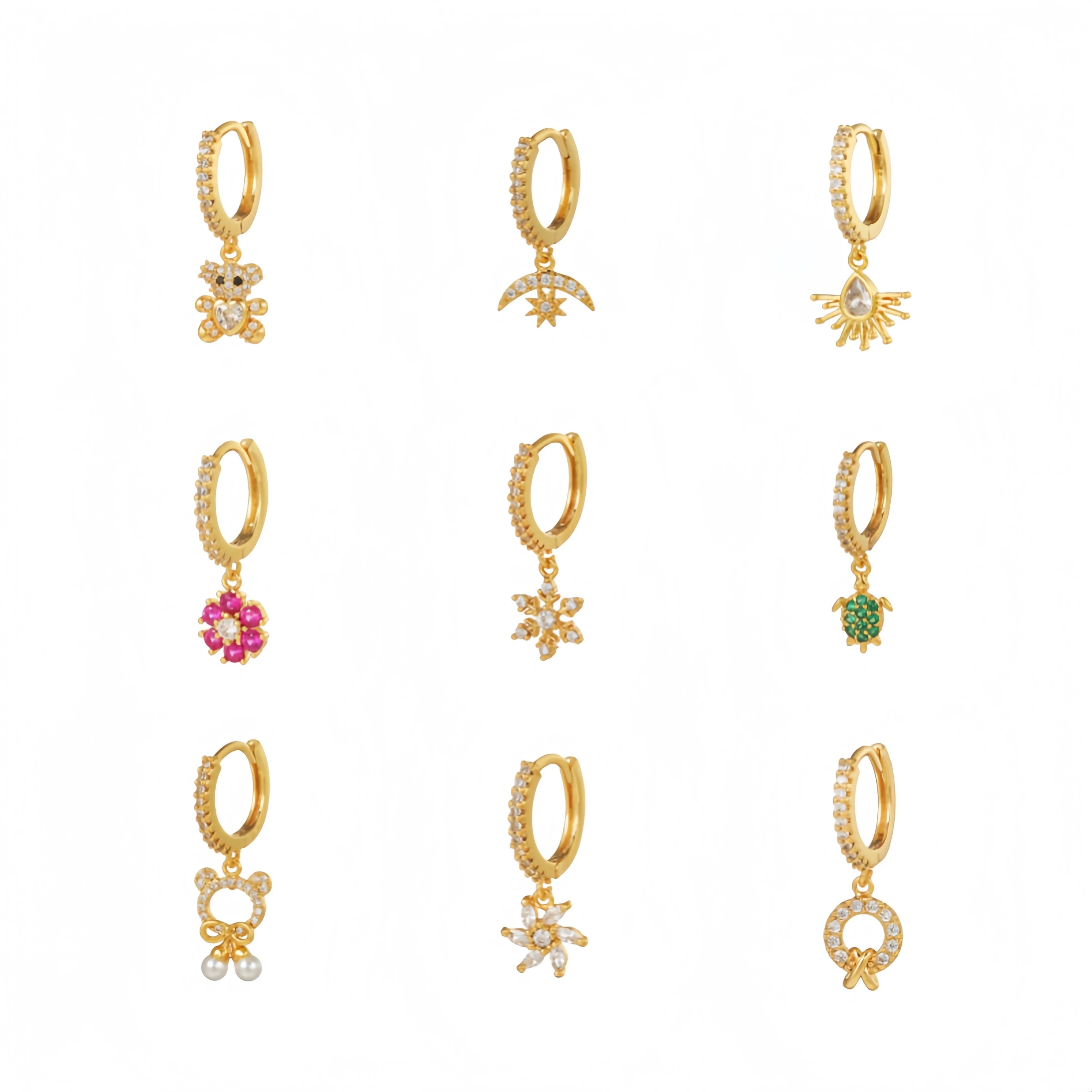 Zuola Elegant 5A Zircon Fine Jewelry Earrings  with Pendant  Fashion Jewelry for Womens