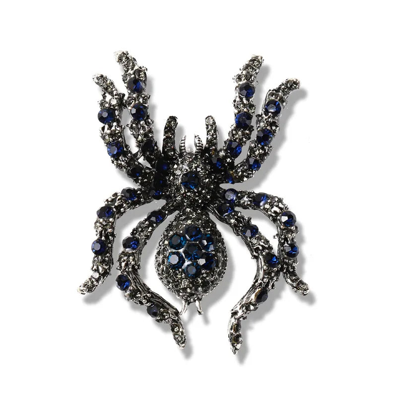MT053100 Fashion Spider Brooch Women Alloy Rhinestones Brooch Jewelry Wholesale