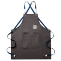 Durable Multi-Pocket Work Apron for Salon Kitchen Coffee Shop Adjustable Straps Waterproof Oilproof Commercial Apron
