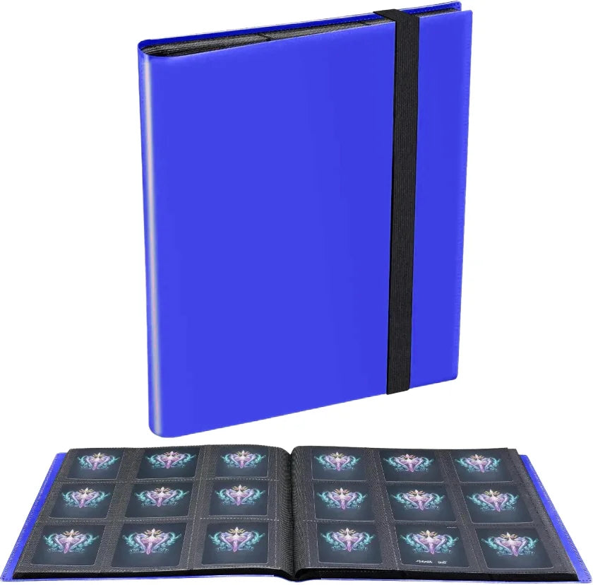 Ready to Ship Premium PP Matte Poke Mon Yugioh Trading Card Binder 9-Pocket 360 Capacity Black PVC Cover Plastic Material