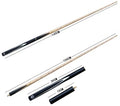 Handmade 3/4-pc 57inch 9mm/10mm Tip Ash Wood Shaft Ebony Butt with Decal Billiard Snooker Cue with Mini Extension