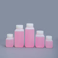 40ml Small Liquid Packaging Biodegradable Mini Square Sterile Plastic Scrub Bottle Potion HDPE Agrochemical Sealed Bottle Cap