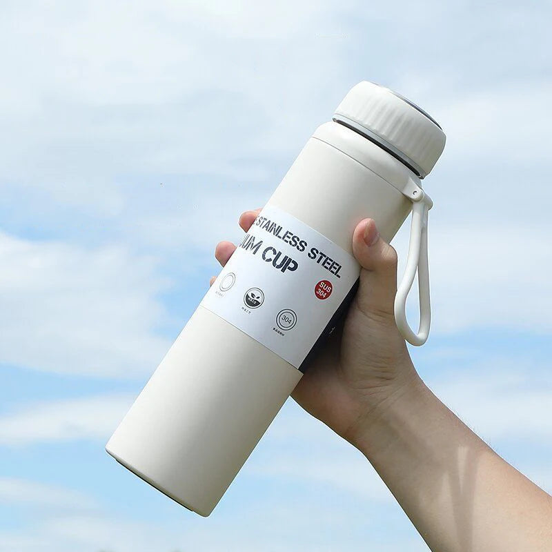 Eco Friendly 1000ml Double Wall Bottle Stainless Steel Vacuum Insulated Water Bottle Portable Travel Mug With Handle