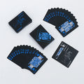 JP161 Factory Direct Supply Black Plastic Playing Cards 54 Cards 63x88mm Waterproof Durable Stylish Gift Idea