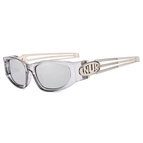 Hot Selling Y2K Futuristic Technology Sunglasses for Unisex Retro Hip-hop Style Women's Version Alloy Frame PC Lens Wholesale