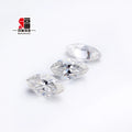Baifu Gems Customizable Marquise Cut Synthetic Moissanite Loose Stone Diamond for Fine