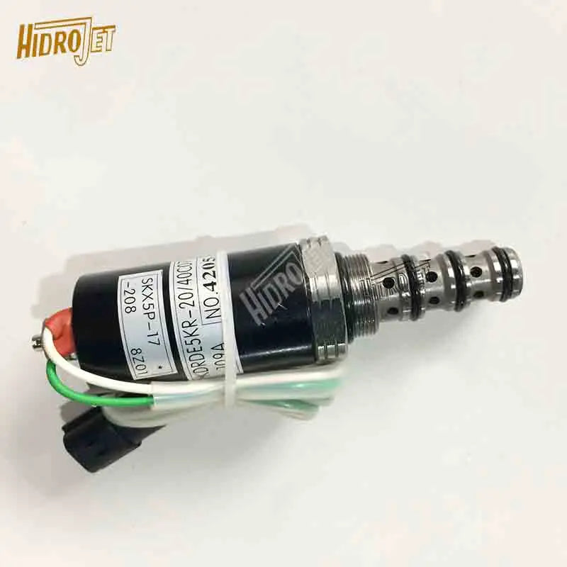 HIDROJET Excavator Parts EC210B Swing Solenoid Valve SKX5P-17-208 KDRDE5KR-20/40C07 for Sale