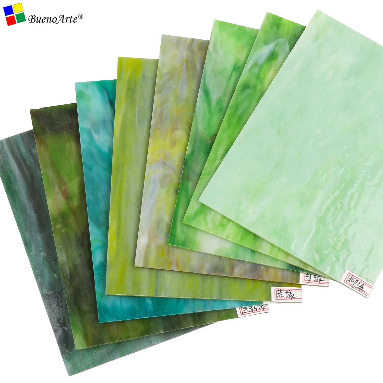15x20cm Traditional Design Opal Stained Glass Sheet-Variety Colors-Tiffany Glass Mosaic for DIY Art Hobby and Room Decor