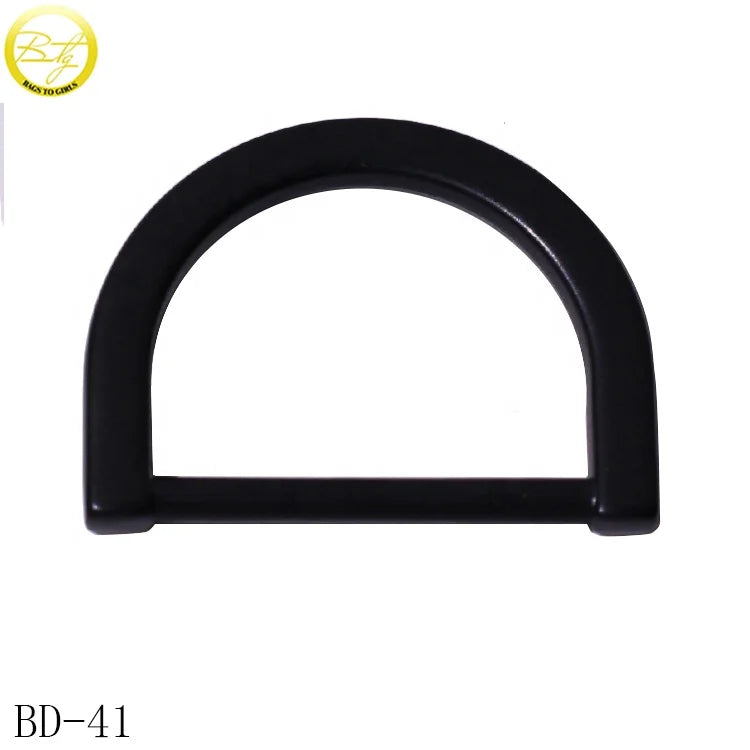 Hot Selling Customized Adjustable Belt Straps Small Zinc Alloy Handbag Fitting Elastic Safety Metal D Ring Buckle for Suitcase