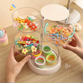 Hot-selling Super Practical 360Â° Rotating Storage Box High-quality Jewelry Box Hair Accessories Kids Toy Storage Box