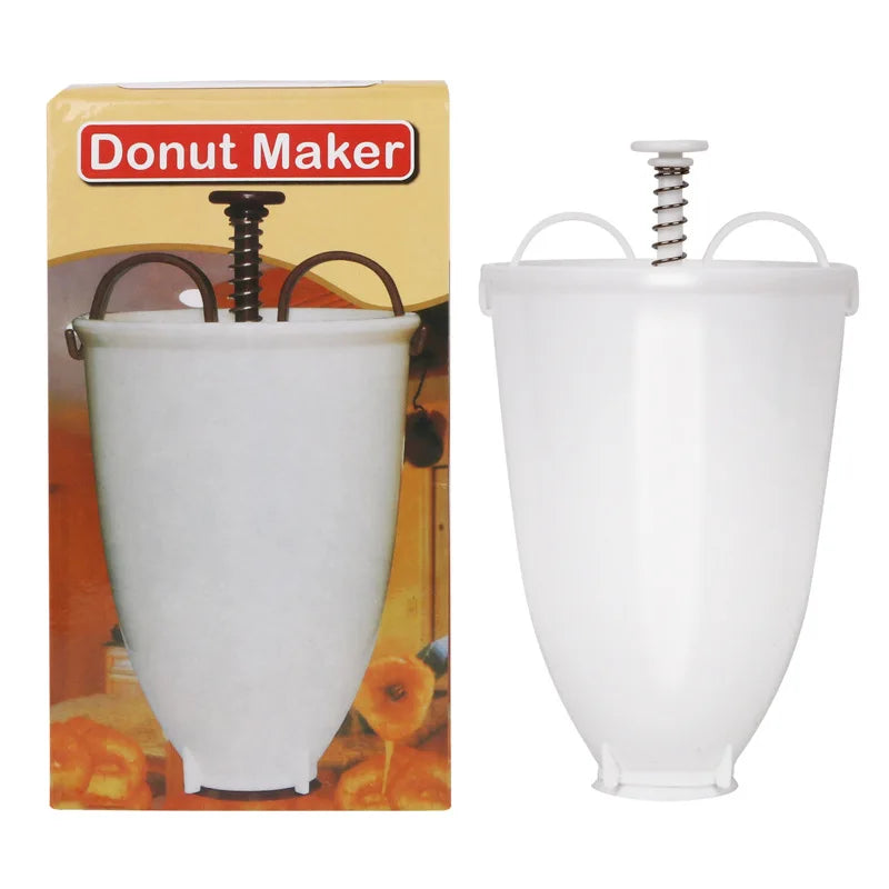 Portable Donut Maker Mold Kitchen Baking Tools Manual Waffle Dispenser Donut Maker Simple and Quick DIY Baking Tools