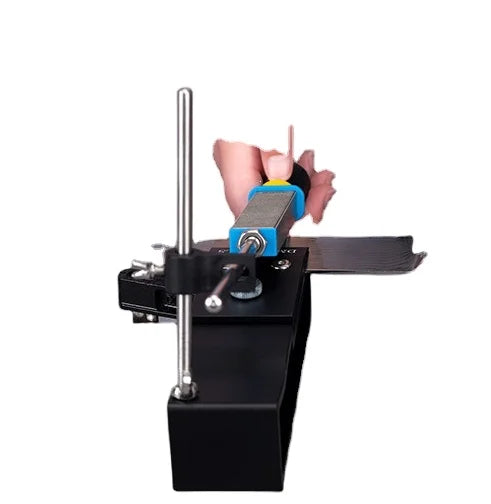 Knife Sharpener Tool 360degree Rotation Flip Design Fixed-Angle Slicker Edge Sharpener with 3 Diamond Sharpening Plates