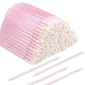 50pcs/bag Disposable Crystal Rod Lip Brush Wands Lint Free Lip Gloss Lipstick Gloss Wands Applicator Lip Brush