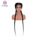 Furina Hot Sale Fashion Trend Wholesale 36 Inches African Braids Synthetic Lace Wigs for Women