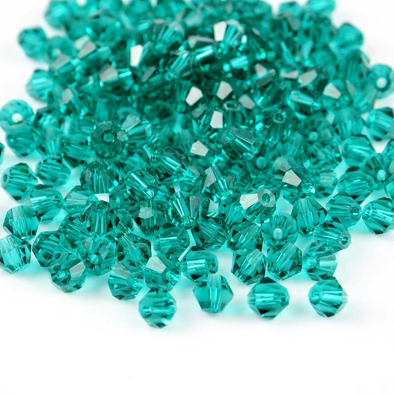 3mm Bicone Crystal Glass Beads for Jewelry Making Loose Faceted Beads Crystal