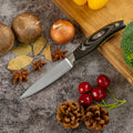 3.5 Inch 3Cr13 Stainless Steel Kitchen Paring Knife with Ergonomic Pakka Wood Handle Eco-Friendly Gift Box