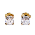 Tianyu Custom Fine Jewelry D VVS 7.5mm Asscher Cut Moissanite Diamond Charming Earrings 10K 14K 18K Gold Stud Earrings