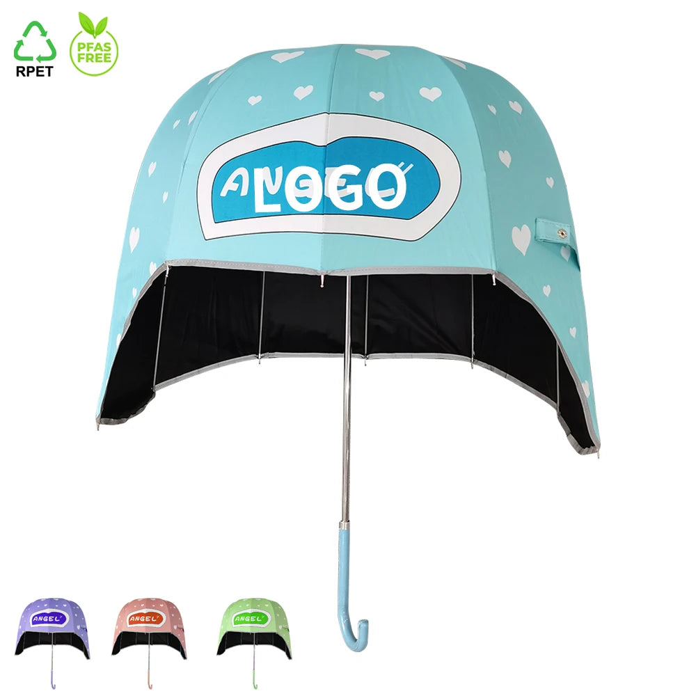 OVIDA Manual Open Cute Straight Umbrella UV Coating Custom logo Umbrella Kids Umbrella for the Rain