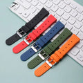 Stock Sports Rally Wrist Band Watchband Premium Quality Fluororubber Durable Diver Tropical FKM Rubber Watch Band Straps 20 22mm