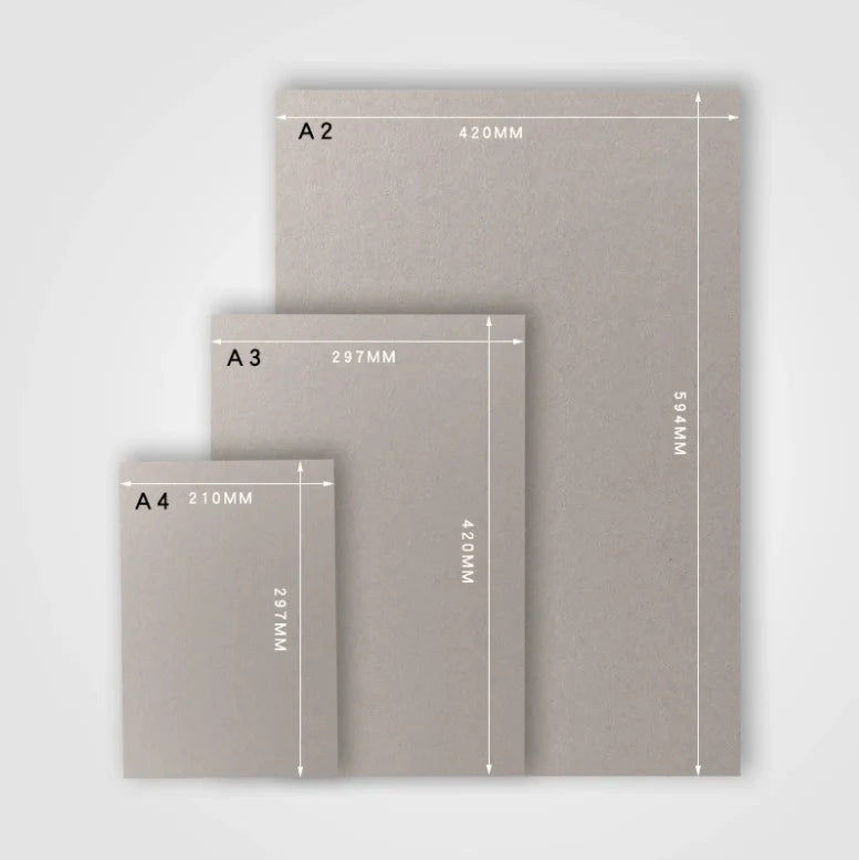 20sheets A4 1mm Recycled Materials Laminated Duplex Grey Paper Board Cardboard Grey 1mm Grey Chipboard Paper Mill