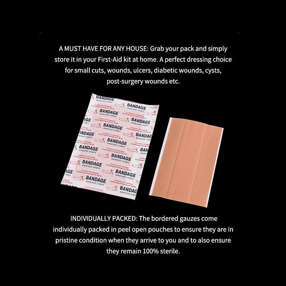 PE Washproof Fabric Medical First Aid Adhesive Wound Dressing Strip with Far Infrared Disinfecting CE Certified Class I
