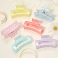 Hot Selling 8.5cm Candy Colored Plastic Hair Claw Clips for Women Girls  Hair Accessories CH1121