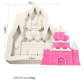 D5068 Castle House Retro Door Mousse Turn Sugar Cake Decorate Baking Fondant Cakes Chocolates Resin Mold  Silicone 3D Mould
