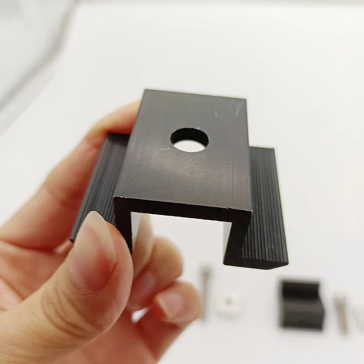 Unterkonstruktion PV Solar Clamp Solar Panel Mid Clamp Aluminum PV Components Framed Solar Panel Mid Clamp