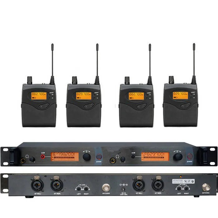 SR2050 1 Transmitter 4 Receivers in Ear Wireless With 4 Badypack in Ear Monitor Professional System in Ear Monitor Stage