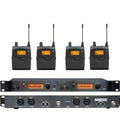 SR2050 1 Transmitter 4 Receivers in Ear Wireless With 4 Badypack in Ear Monitor Professional System in Ear Monitor Stage