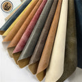 Cracked Grain Pattern Glossy Matte 0.9mm PU Synthetic Leather for Sofa Chair Furniture Upholstery Bags Shoes Eco Friendly